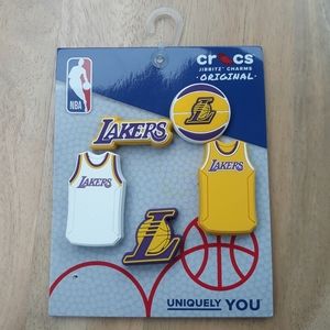 (New) Crocs LA Lakers Jibbitz Set